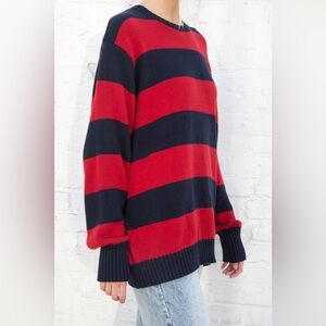 Brandy Melville Brianna Cotton Thick Stripe Sweater